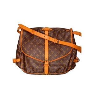 Louis Vuitton Saumur 35 Monogram Canvas Saddlebag M42254 VTG